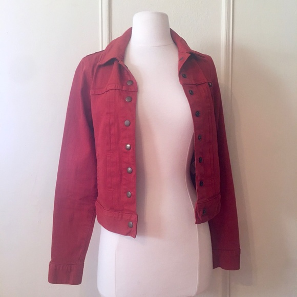 Lucky Brand Burnt Orange Jean / Denim Jacket - xs - Picture 11 of 11